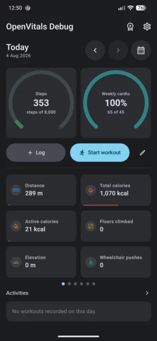 OpenVitals screenshot 1
