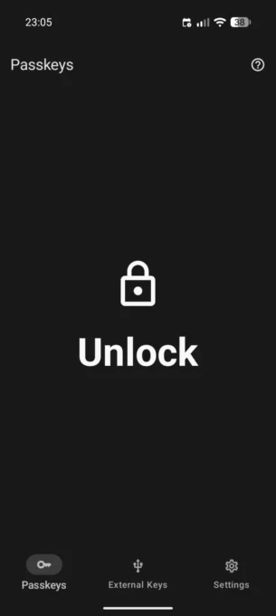 Open Passkey Authenticator screenshot 1
