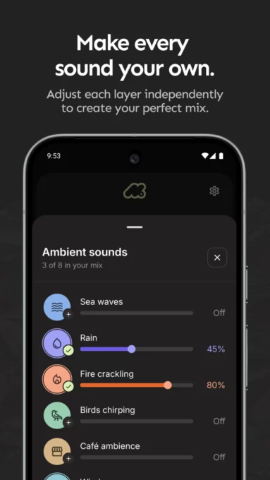 Metiq: noise & ambient sounds screenshot 4