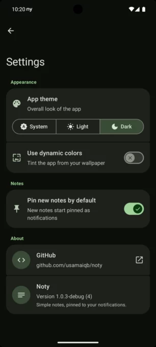 Noty - Notes in Notification screenshot 5