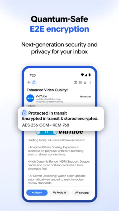 Aster Mail: Encrypted Email screenshot 2