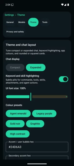 Agent screenshot 5