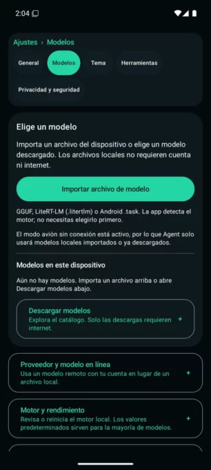 Agent screenshot 2