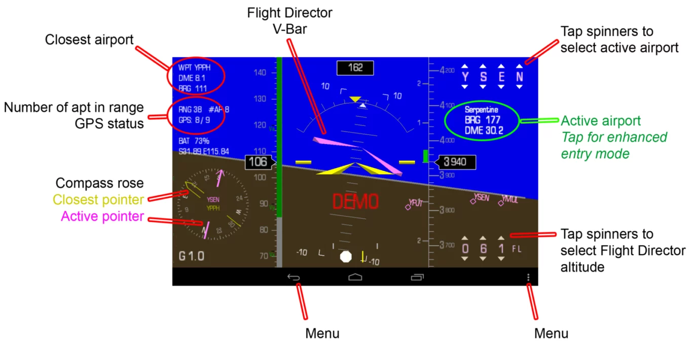 Kwik EFIS screenshot 2