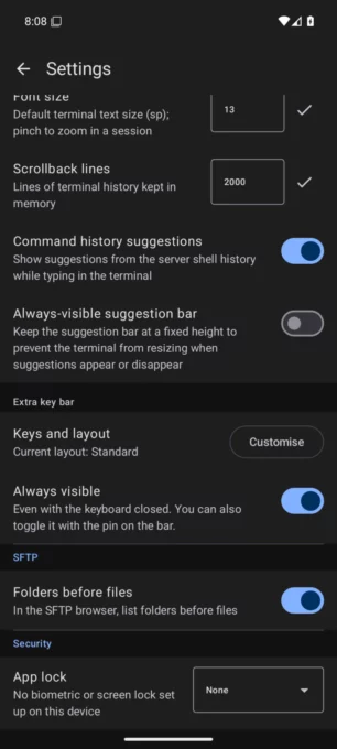 SSHBorg screenshot 8