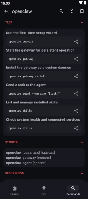 Linux Command Library screenshot 1