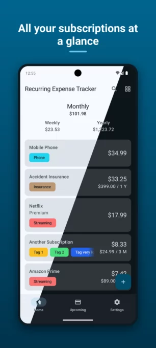 Recurring Expense Tracker screenshot 1