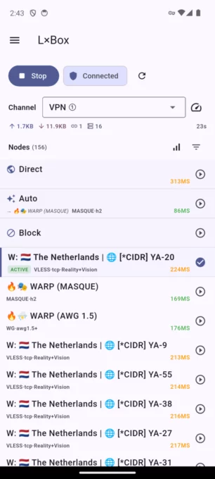 L×Box: VPN & Proxy Client screenshot 1