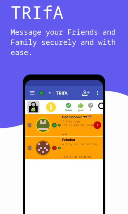 TRIfA screenshot 2