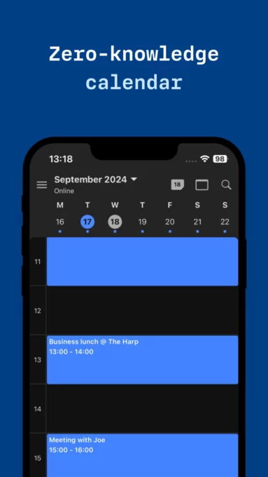 Tuta Calendar screenshot 2