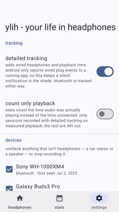 ylih - your life in headphones screenshot 4