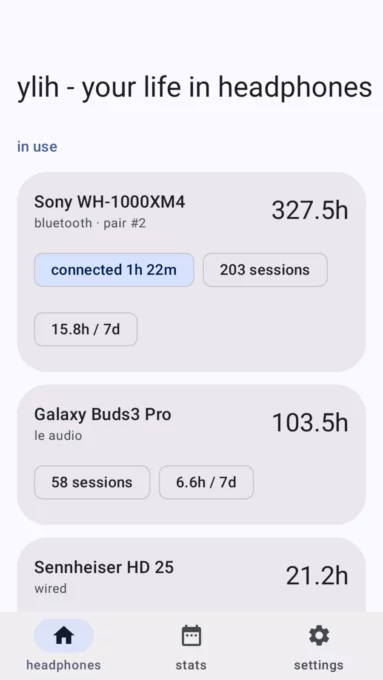 ylih - your life in headphones screenshot 1