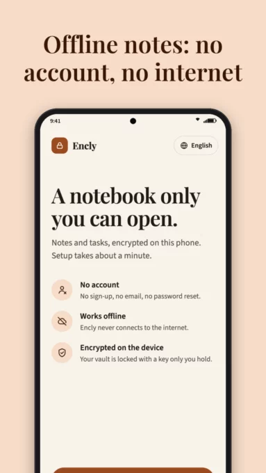 Encly: Encrypted Offline Notes screenshot 3