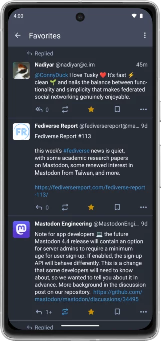 Tusky screenshot 5