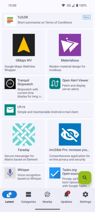 F-Droid screenshot 1