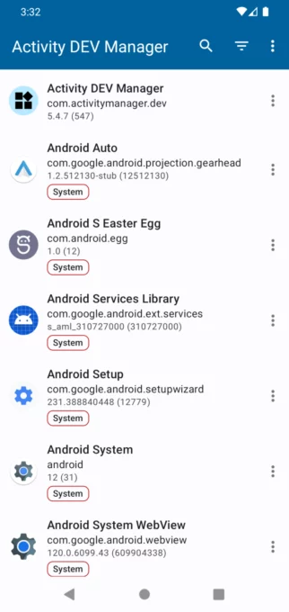 Activity Manager screenshot 1
