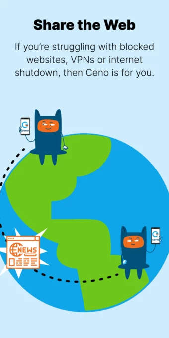 Ceno Browser: Share the Web screenshot 1