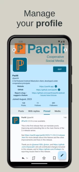 Pachli for Mastodon screenshot 7
