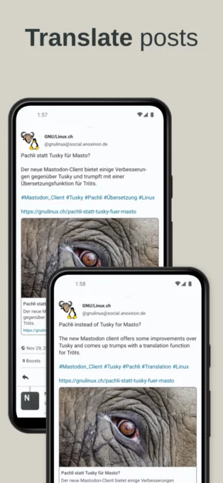 Pachli for Mastodon screenshot 4