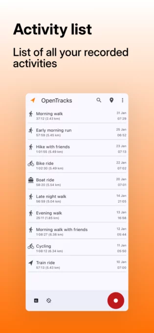OpenTracks (Reproducible build) screenshot 4