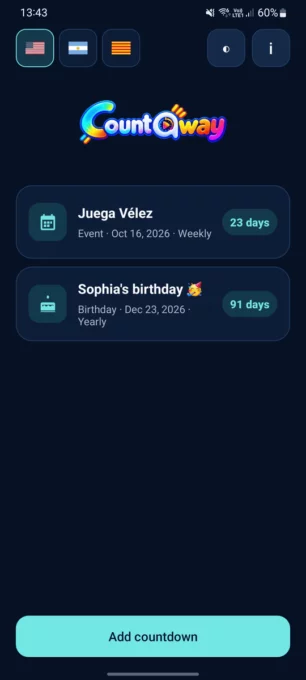 CountAway screenshot 1