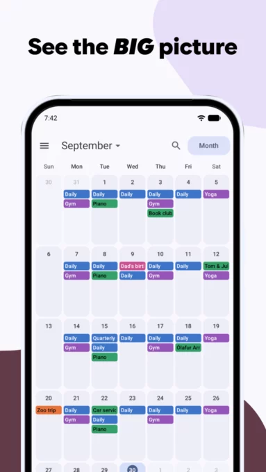 Calendula: Calendar screenshot 2