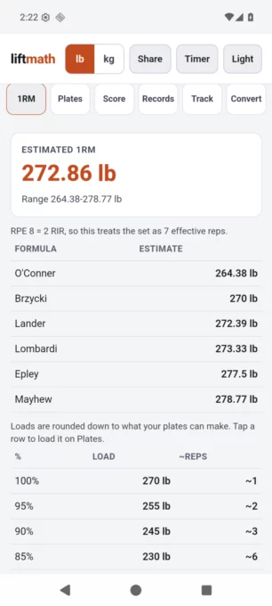 liftmath screenshot 1