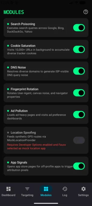 Fauxx - Privacy Through Deception screenshot 3