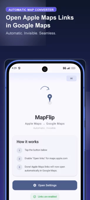 MapFlip - Apple to Google screenshot 1