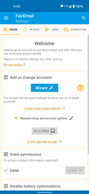 FairEmail screenshot 1