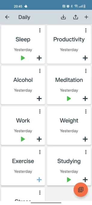Track & Graph screenshot 2