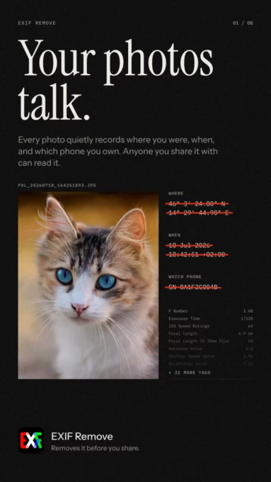EXIF Remove - Strip, Randomize & View Metadata screenshot 1