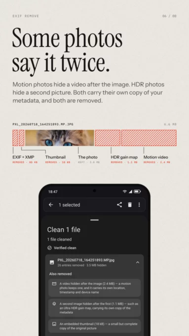 EXIF Remove - Strip, Randomize & View Metadata screenshot 6
