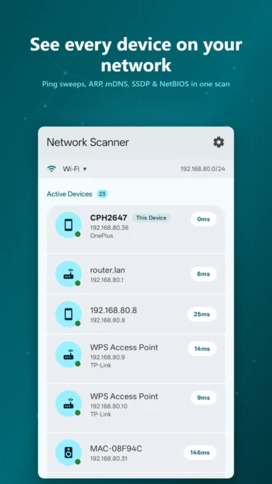 Network Scanner - WiFi & IP screenshot 2