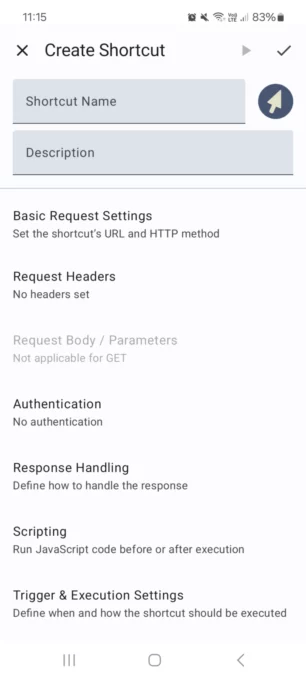 HTTP Request Shortcuts screenshot 3