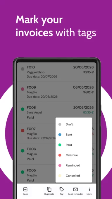 g8: delivery note, invoice screenshot 4