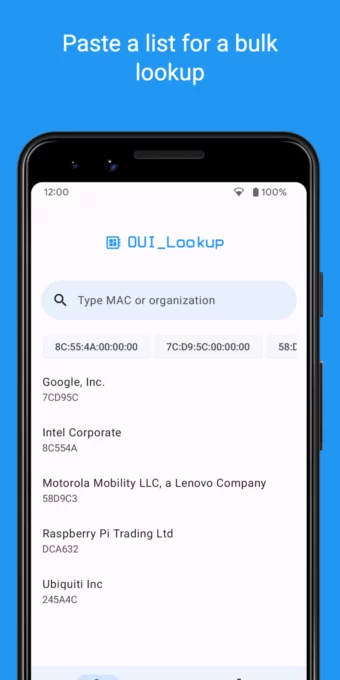 OUI Lookup and Database screenshot 4