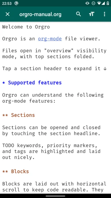 Orgro screenshot 2
