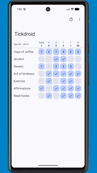 Tickdroid screenshot 2