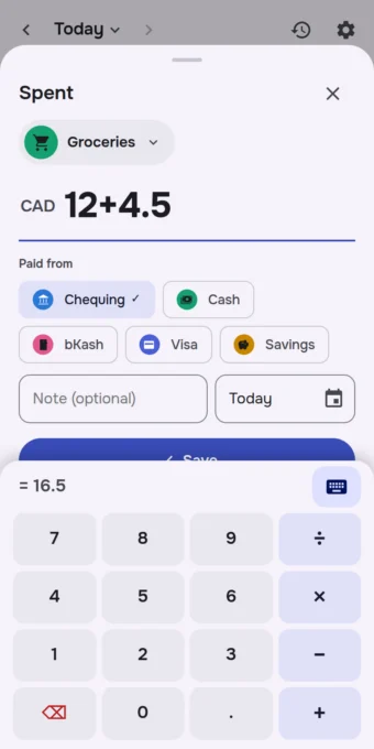 Tally screenshot 2