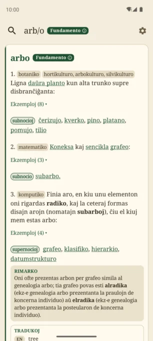 Bona vortaro screenshot 2