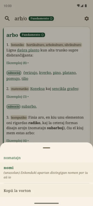 Bona vortaro screenshot 5