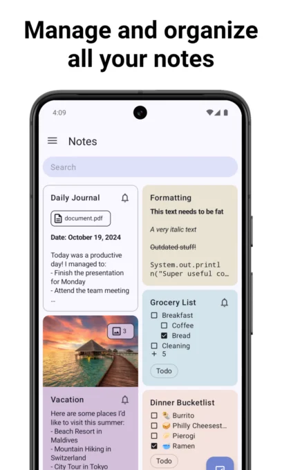 NotallyX - Quick Notes/Tasks screenshot 1