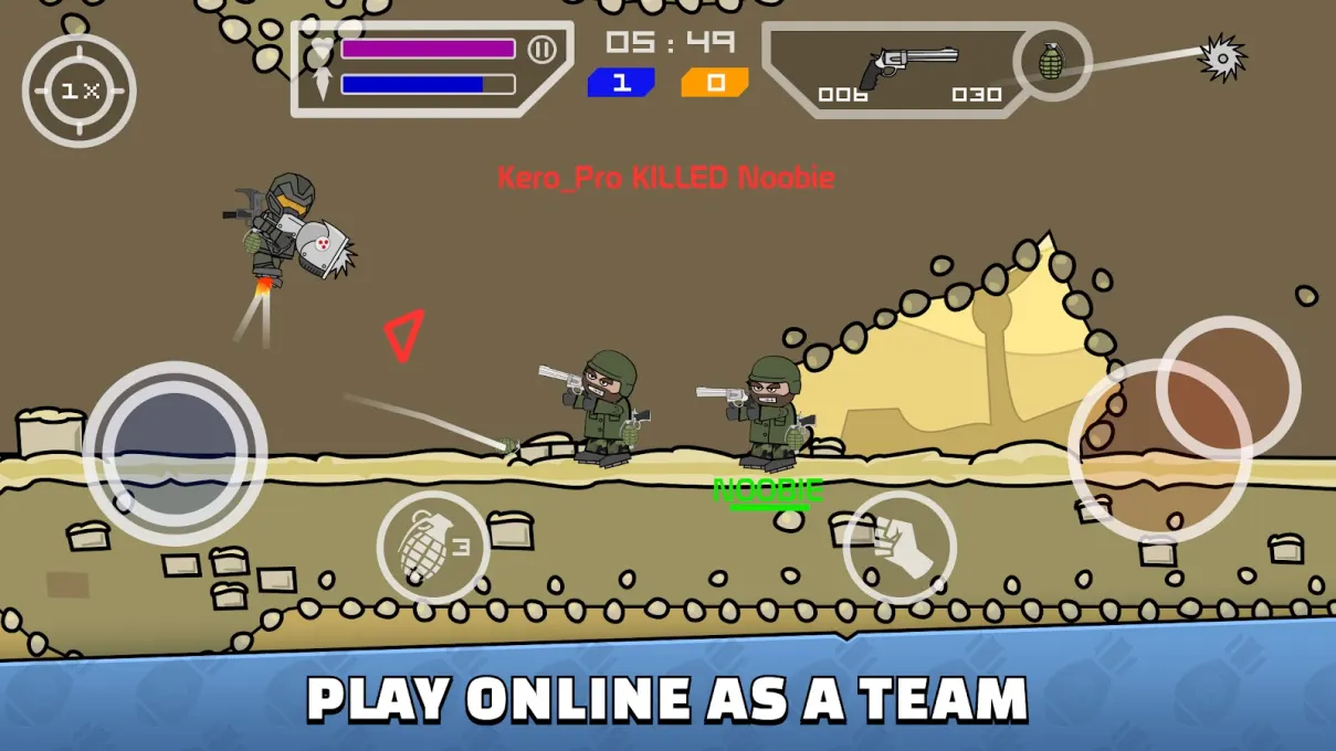 Mini Militia - War.io screenshot 1
