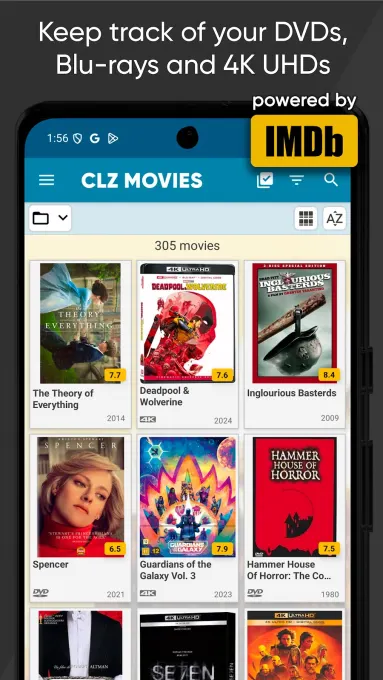 CLZ Movies - movie database screenshot 1
