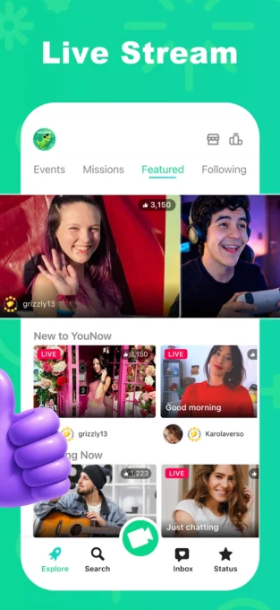 YouNow: Live Stream App screenshot 2