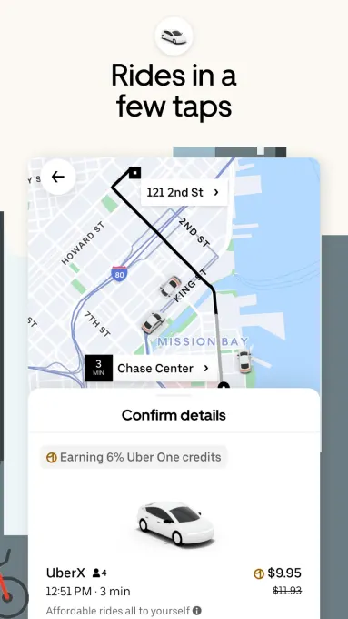 Uber: Rides, eats, hotels screenshot 3