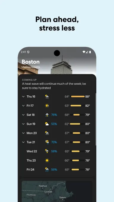 Yahoo Weather: Forecast & Maps screenshot 3