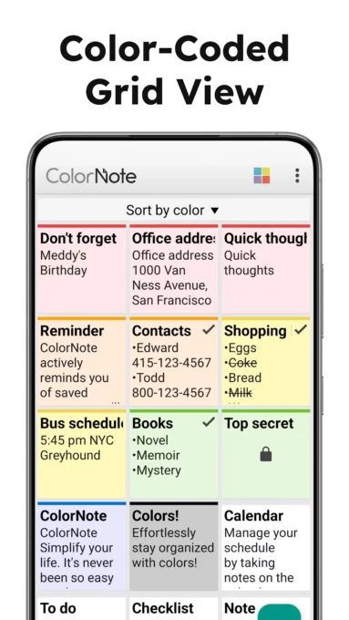 ColorNote Notepad Notes screenshot 7