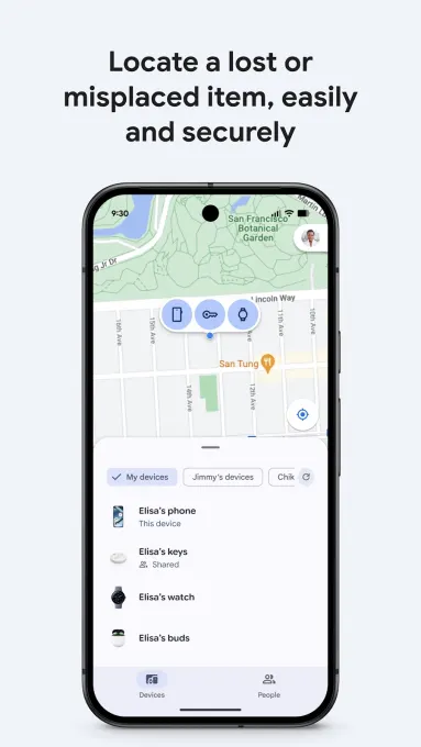 Google’s Find Hub screenshot 1